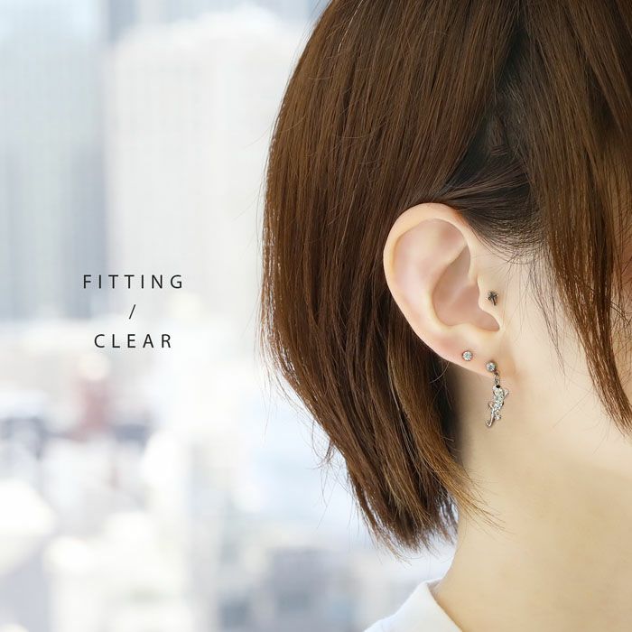 ビジュートカゲチャームピアス｜ボディピアス凛【公式】