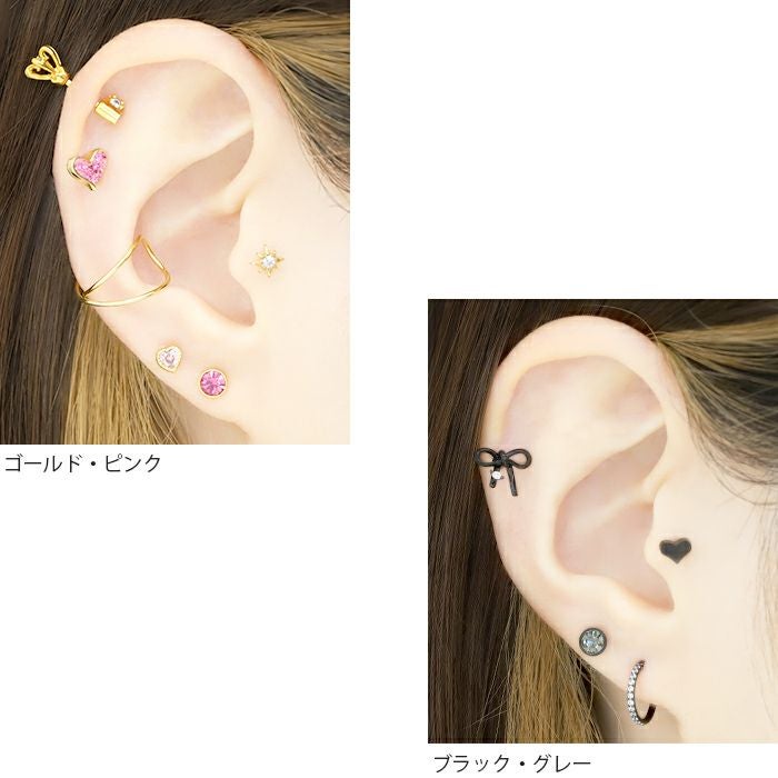 16G ボディピアス ジュエルピアス ボディーピアス サージカル