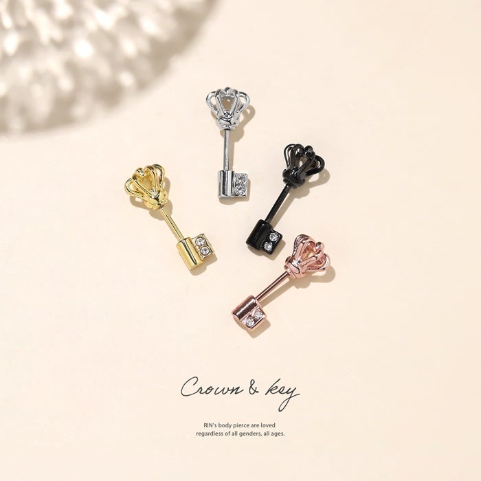 Justin Davis 】cache cache ピアス クラウン 鍵 CACHE CACHE ピアス