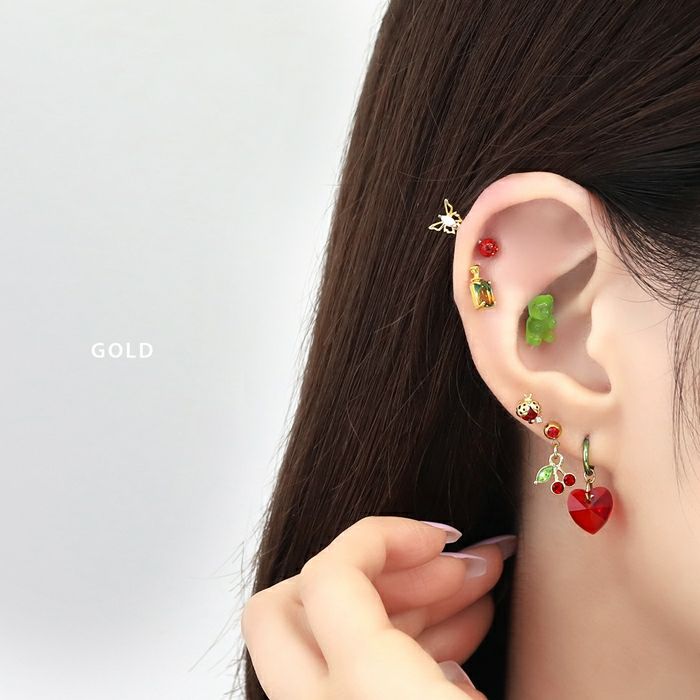 さくらんぼチャームピアス｜ボディピアス凛【公式】