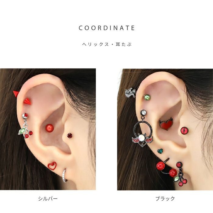 さくらんぼチャームピアス｜ボディピアス凛【公式】