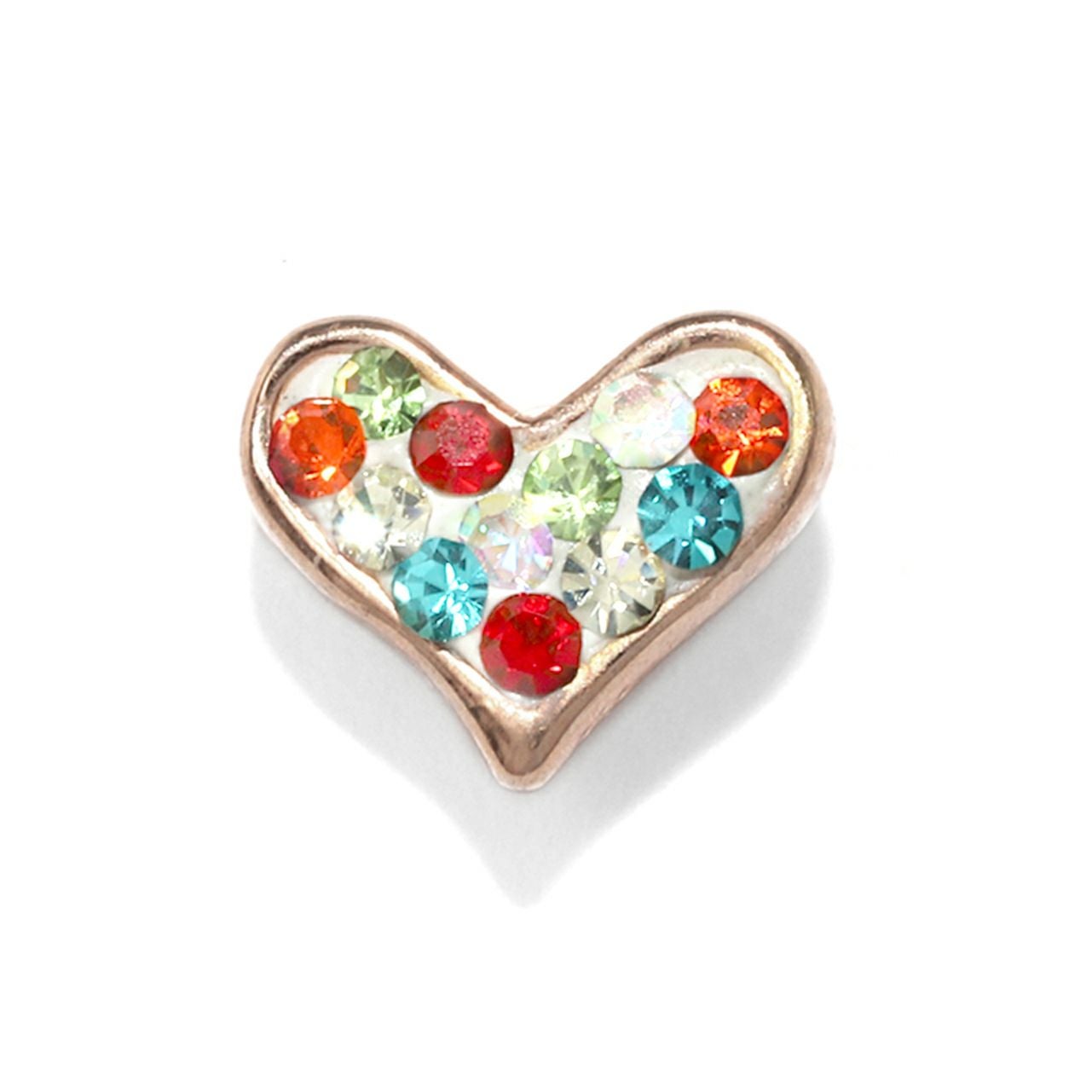 ハートカラフルジュエルキャッチ｜ボディピアス凛【公式】