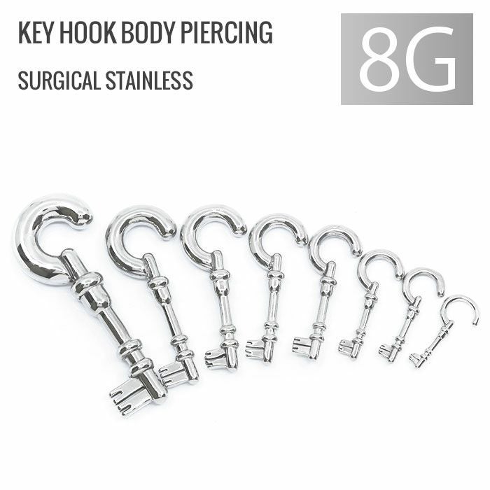 ボディピアス 8G 8ゲージ 軟骨ピアス メンズ レディース ユニセックス