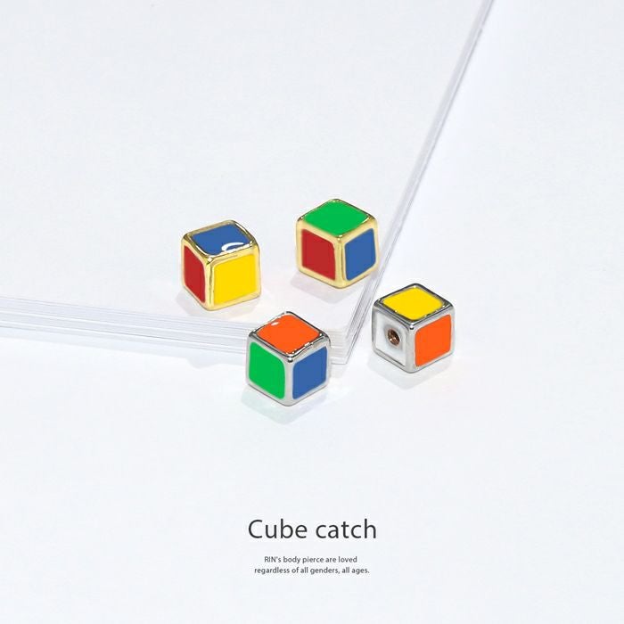カラフルキューブキャッチ｜ボディピアス凛【公式】