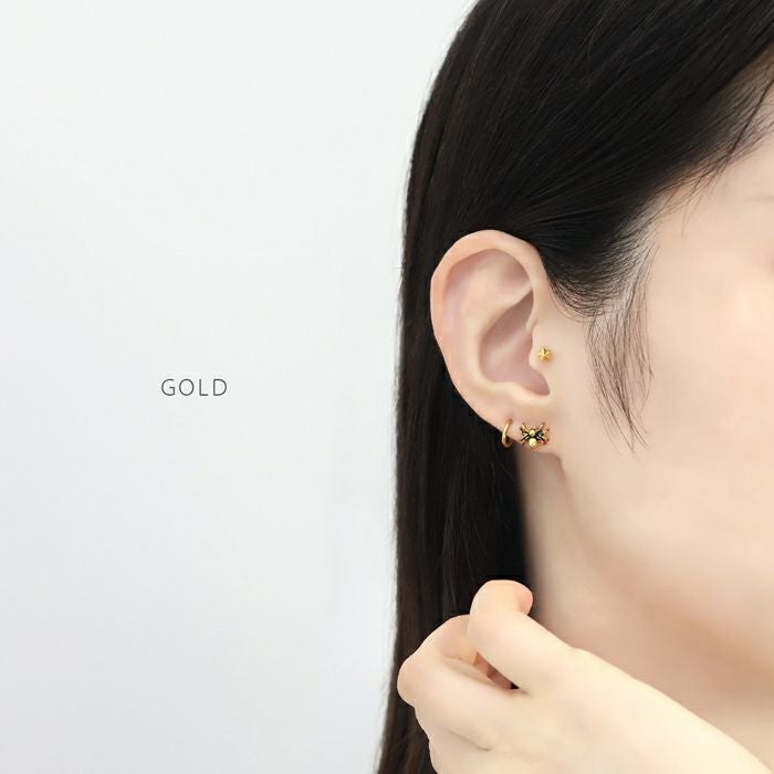 ネジ式クモモチーフキャッチ｜ボディピアス凛【公式】