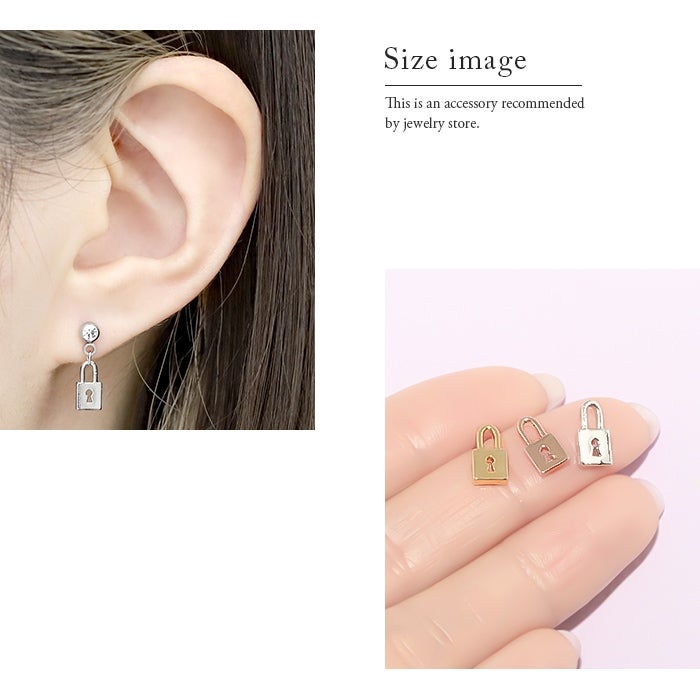 14G 16G 18G チャーム key 鍵 錠前 パドロックボディピアス アレンジ
