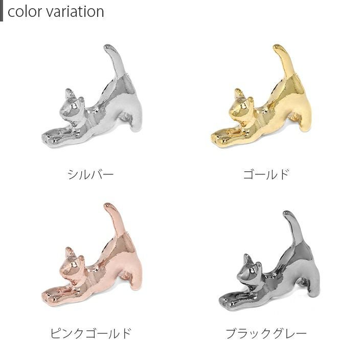 猫 ネコ ねこ 軟骨ピアス 16G ボディピアス 14G 18G チャーム パーツ