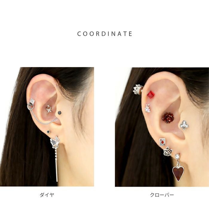 ビジュートランプモチーフピアス｜ボディピアス凛【公式】