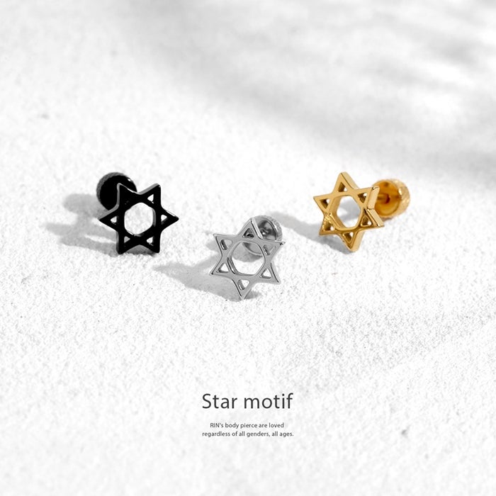 六芒星ピアス｜ボディピアス凛【公式】