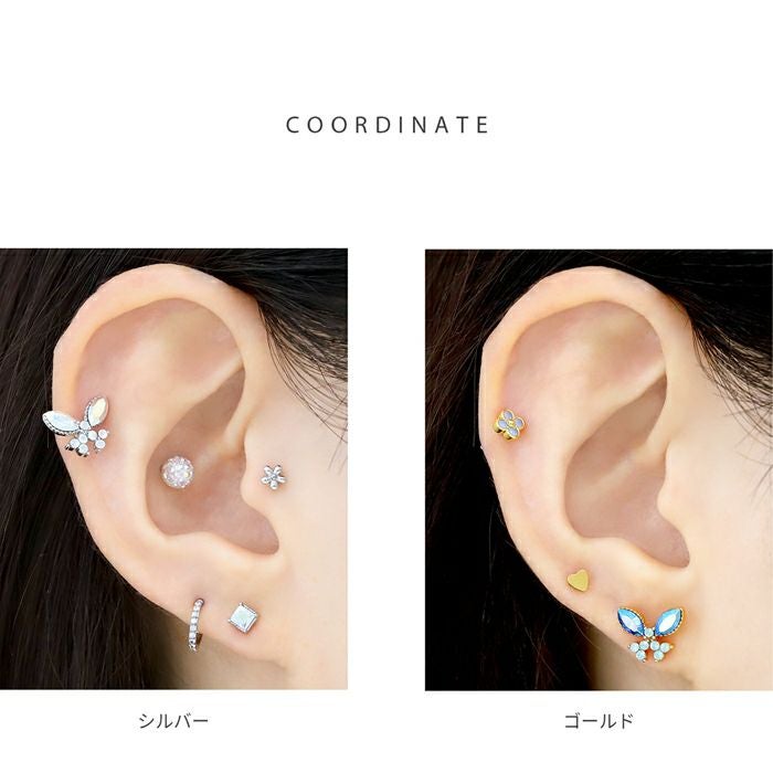 専用❣️スコロライトコンケーブカット＆ブルージルコンのピアス