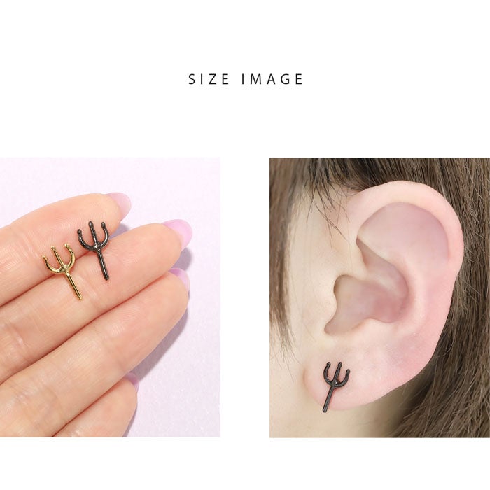 14G 12G キャッチ デビル フォーク トライデント 三叉槍 地雷系 ボディ