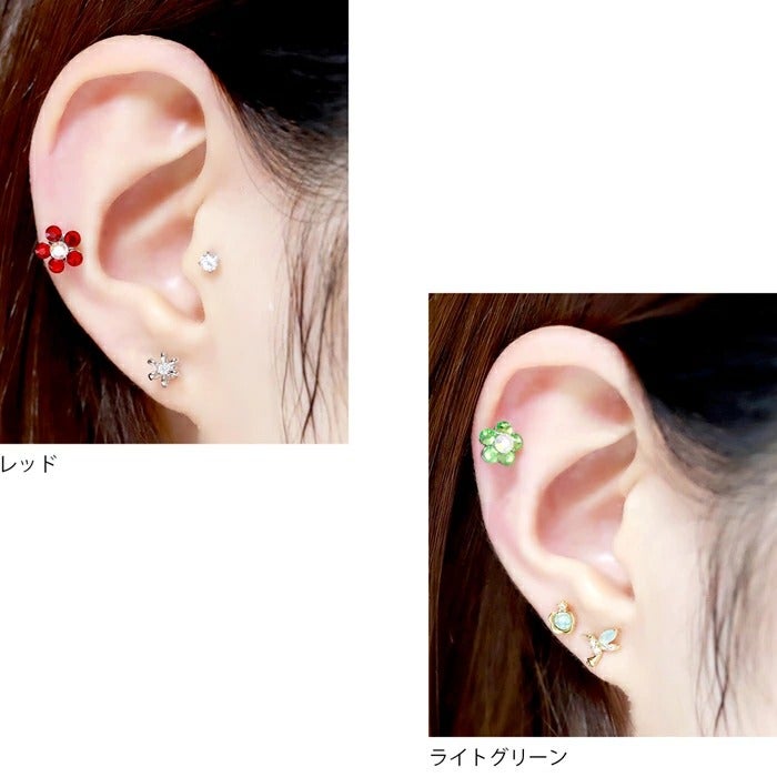 ジュエルフラワーキャッチセットの通販|ボディピアス 凛【公式】