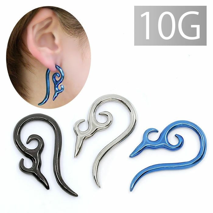 トライバルタトゥーフックピアス（10G）｜ボディピアス凛【公式】