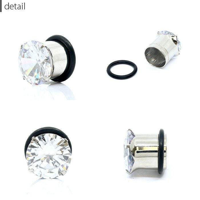軟骨ピアス 12mm ボディピアス 立爪 ジュエル 12ミリ シングルフレア