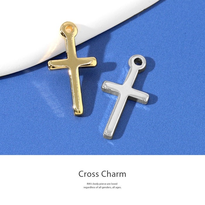 クロス 十字架 ハロウィン 軟骨ピアス 14G チャーム 16G 18G チャーム