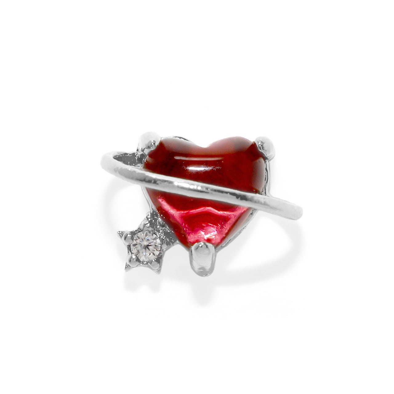 ピアス 惑星 ハート プラネット ボディピアス 16G 軟骨ピアス かわいい