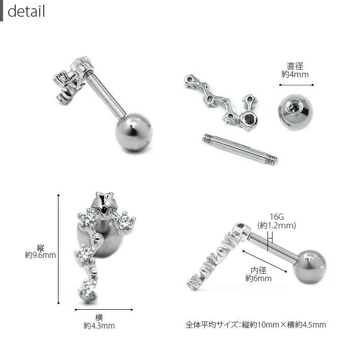 十二星座 ホロスコープ 星 スター ジュエル ラッキーアイテム ボディ