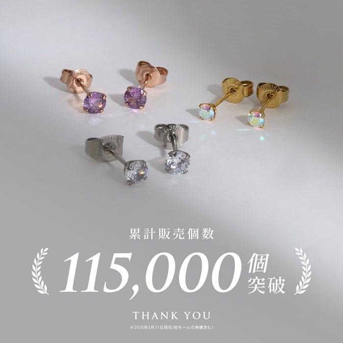 金アレ対応誕生石カラージュエルピアスセット｜ボディピアス凛【公式】