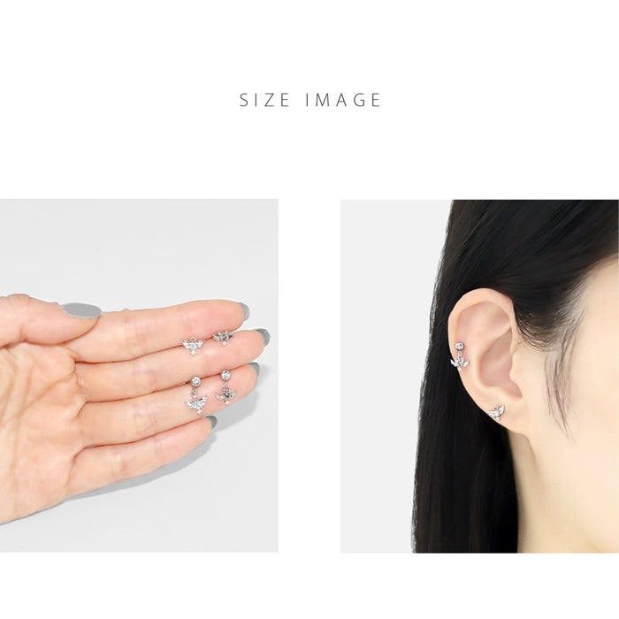 天使と悪魔のエンデビストレートバーベルピアス｜ボディピアス凛【公式】