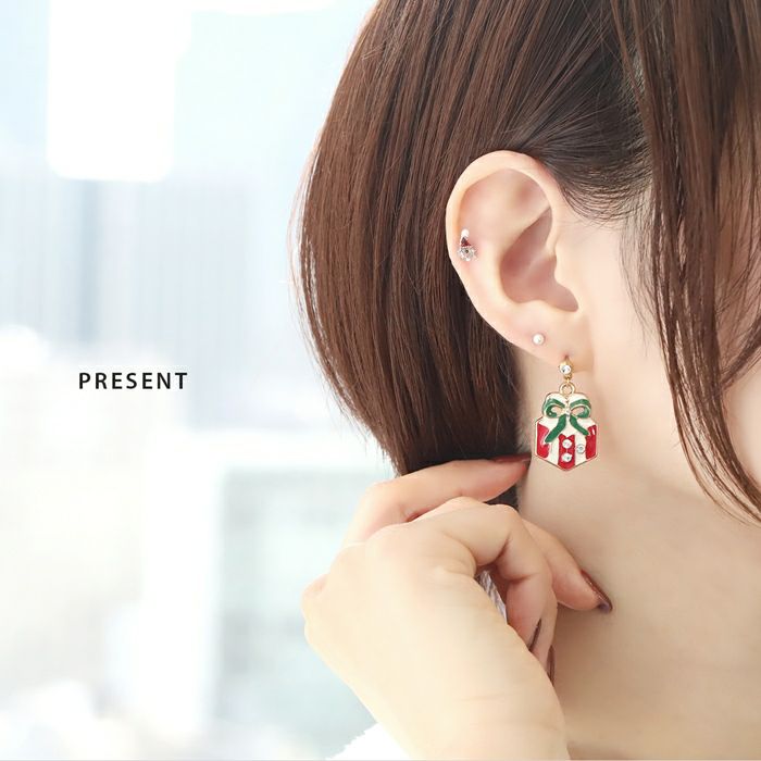 16G 14G クリスマス ツリー リース サンタクロース 雪の結晶 チャーム