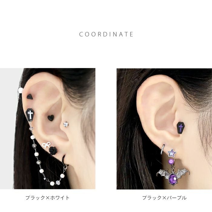 十字架棺モチーフキャッチ｜ボディピアス凛【公式】