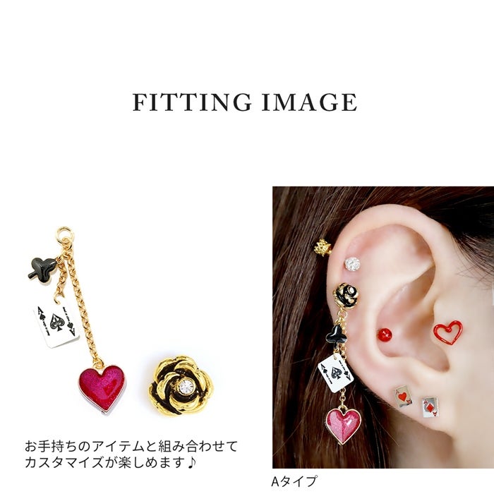 14G 16G 18G ハート トランプ クラウン クローバー ハロウィン