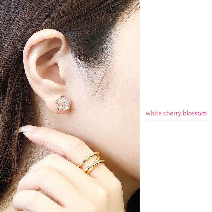 桜キャッチセット軟骨ピアス（凛オリジナル）｜ボディピアス凛【公式】