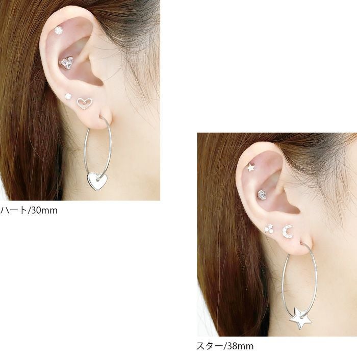ボディピアス 軟骨ピアス 16G リングピアス フープピアス サージカル