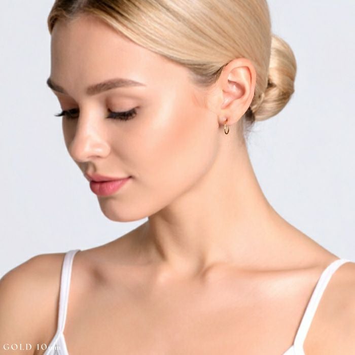 24Kコーティングワンタッチセグメントリング【両耳用】｜ボディピアス