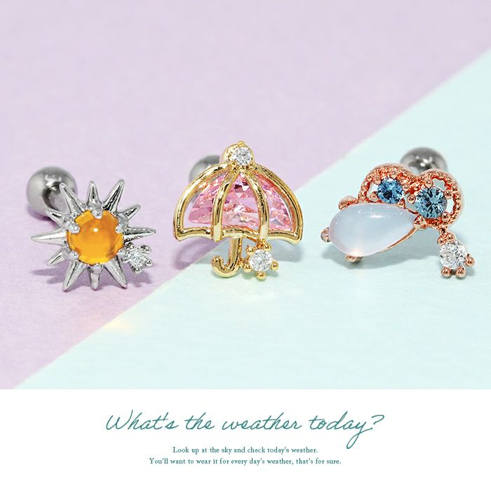 お天気マークピアス｜ボディピアス凛【公式】