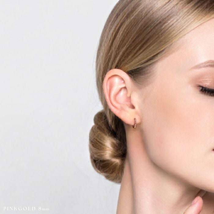 24Kコーティングハートクリッカーピアス｜ボディピアス凛【公式】