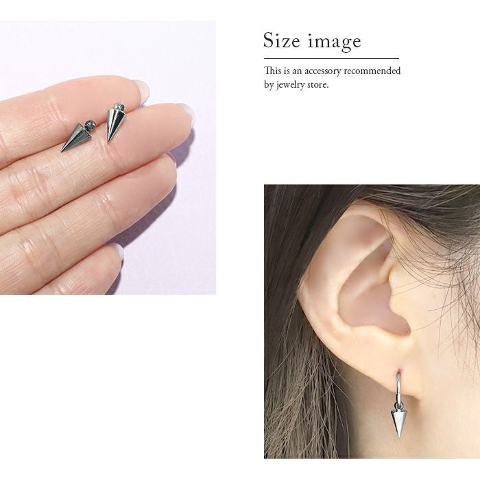 16G 18G チャーム コーン スパイク シルバー メタリック cone ボディ