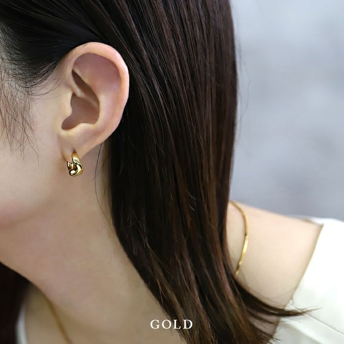 変形チャンキーフープピアスセット｜ボディピアス凛【公式】