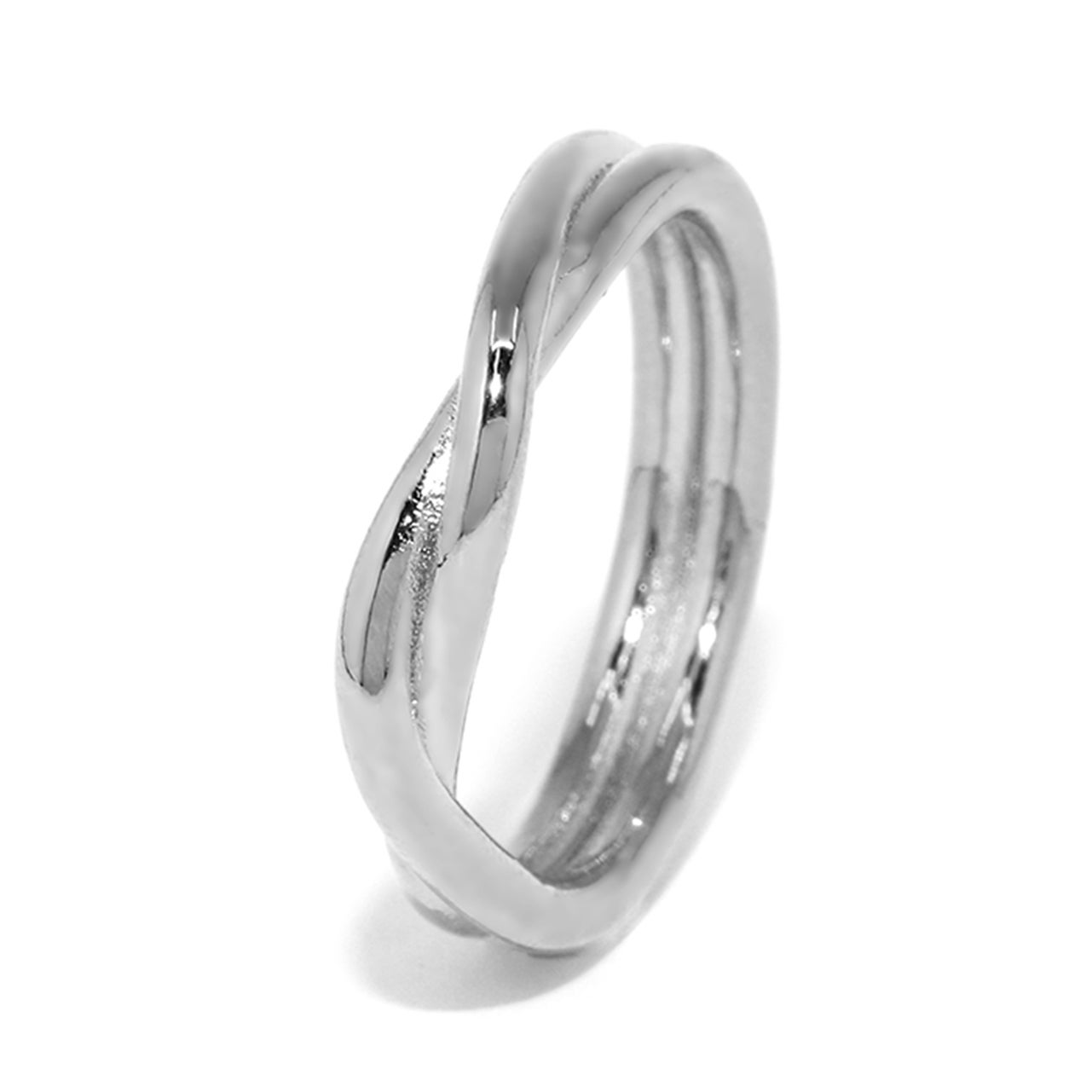 指輪 リング ツイン ツイストクロス 交差 デザインリング おしゃれ 18K