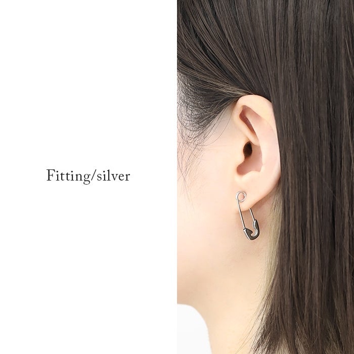 18G 軟骨ピアス 安全ピン ロング ユニーク クール ボディピアス