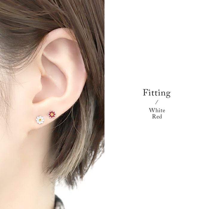 16G 軟骨ピアス かわいい フラワー お花 サージカルステンレス