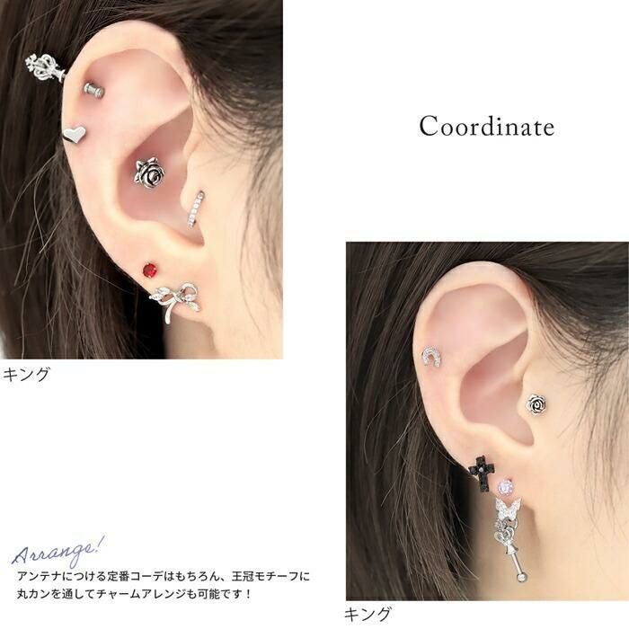 チェスの駒モチーフピアス｜ボディピアス凛【公式】