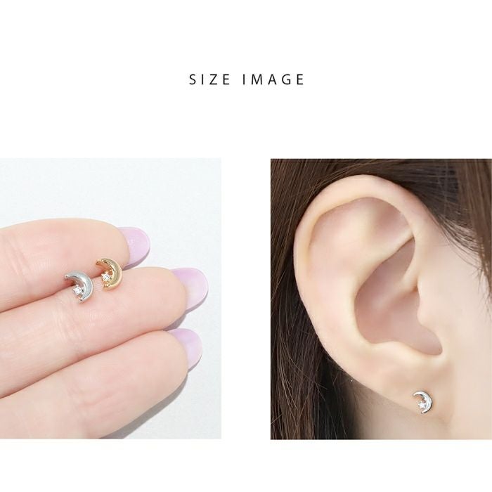 ジュエル付き三日月ピアス|ボディピアス凛【公式】 ジュエル付き三日月ピアス|ボディピアス凛【公式】