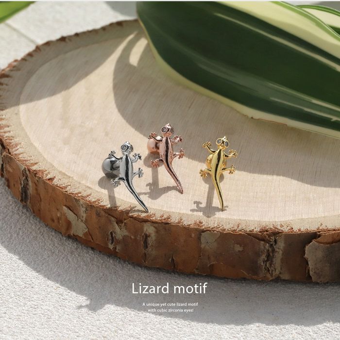ジュエル付きミニトカゲピアス｜ボディピアス凛【公式】