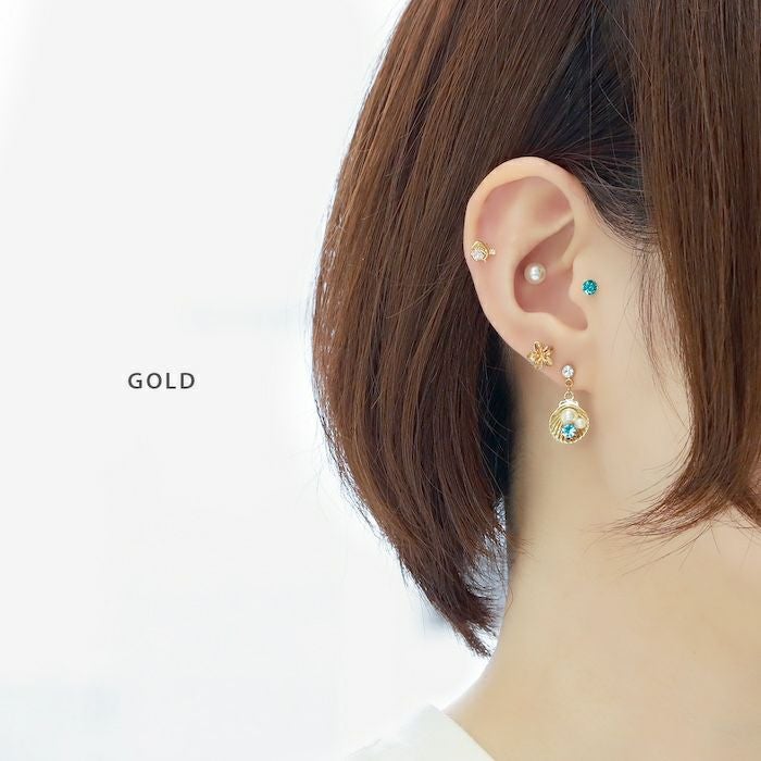 イルカジュエル付きピアス｜ボディピアス凛【公式】