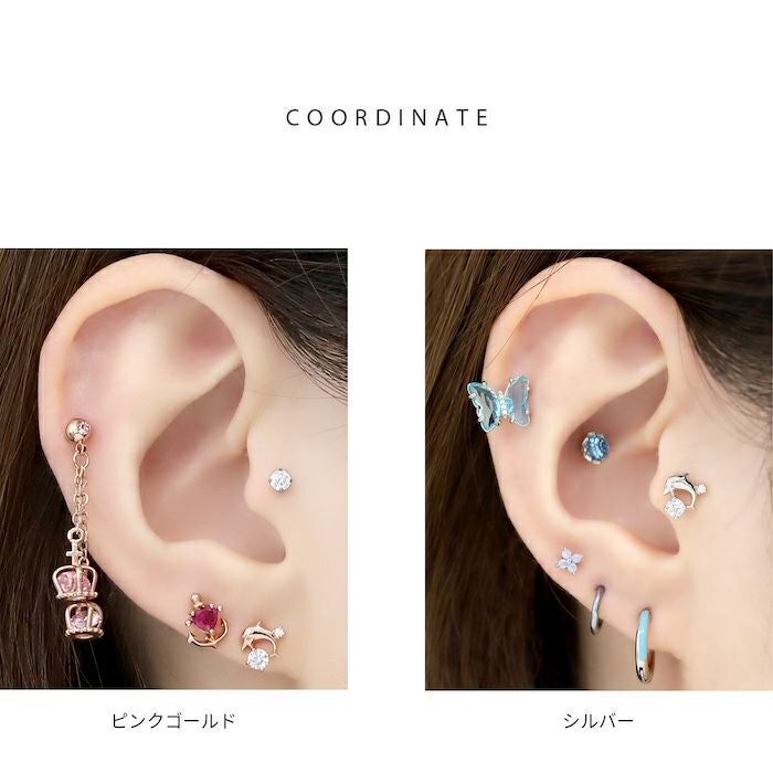 イルカジュエル付きピアス｜ボディピアス凛【公式】