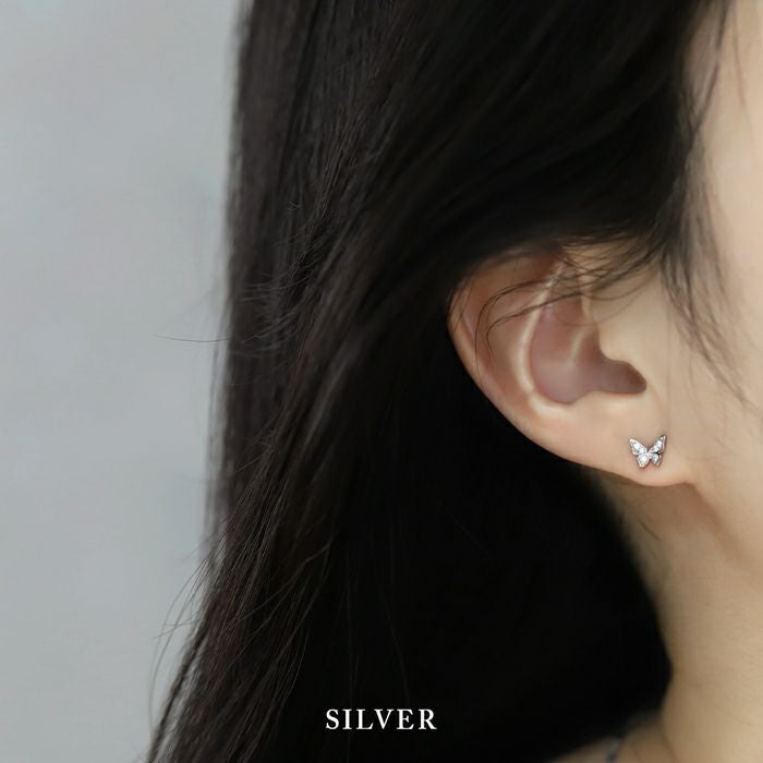 18Kコーディングバタフライピアス【両耳用】｜ボディピアス凛【公式】