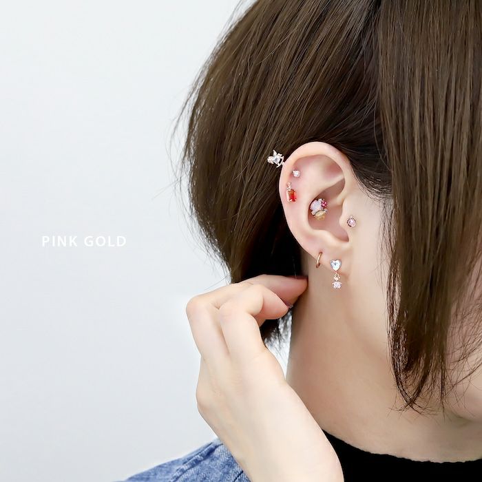 グラデーションパフュームボトルピアス｜ボディピアス凛【公式】