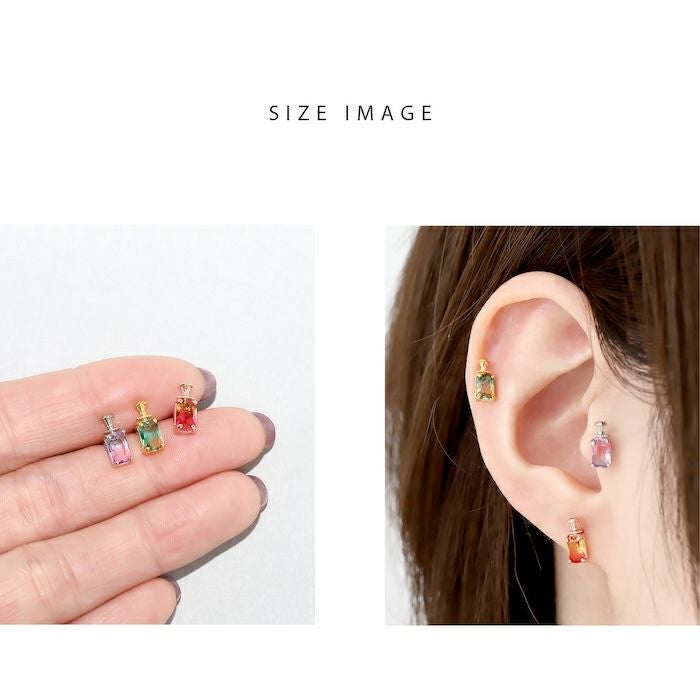 グラデーションパフュームボトルピアス｜ボディピアス凛【公式】