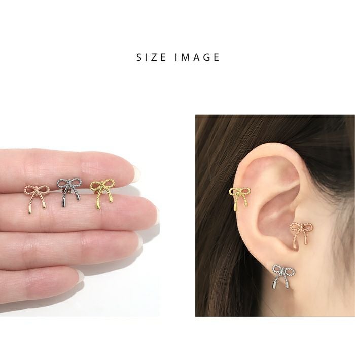 和洋折衷ロープリボンピアス｜ボディピアス凛【公式】