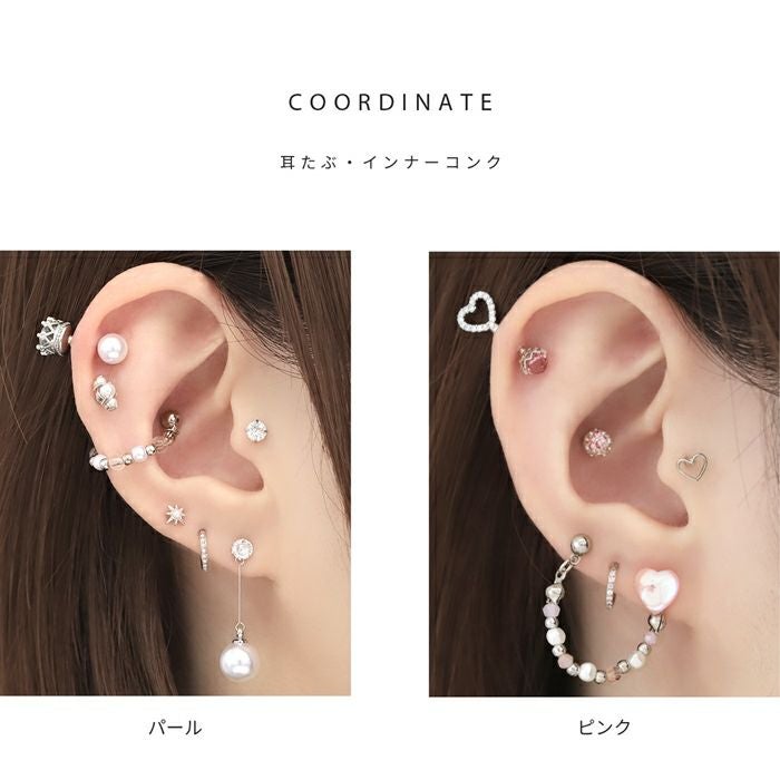 からふるビーズチェーンピアス｜ボディピアス凛【公式】