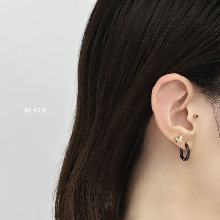 セラミックワンタッチフープピアス｜ボディピアス凛【公式】