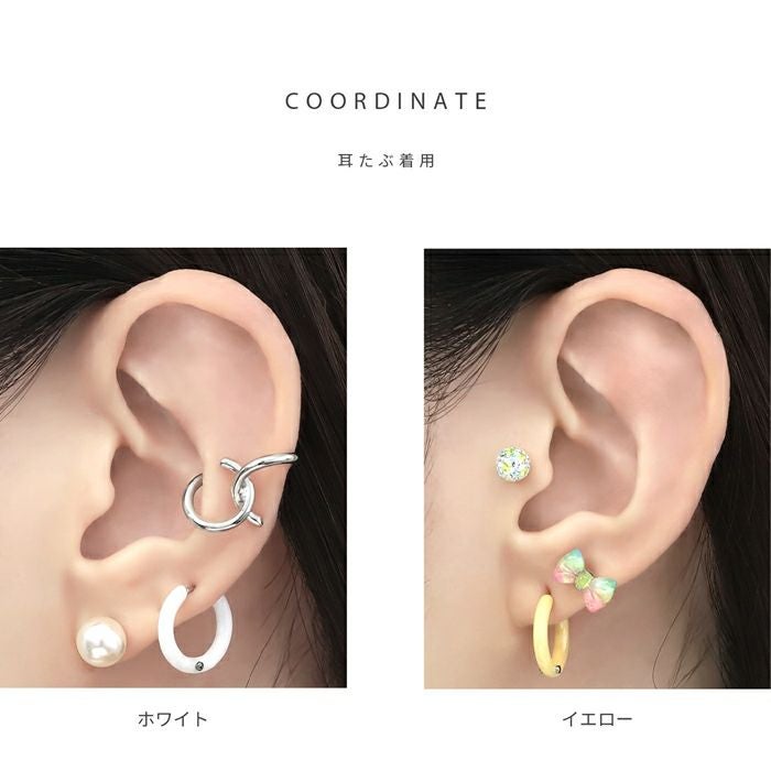セラミックワンタッチフープピアス｜ボディピアス凛【公式】