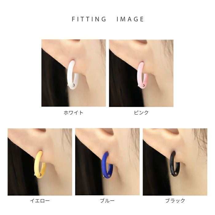 セラミックワンタッチフープピアス｜ボディピアス凛【公式】