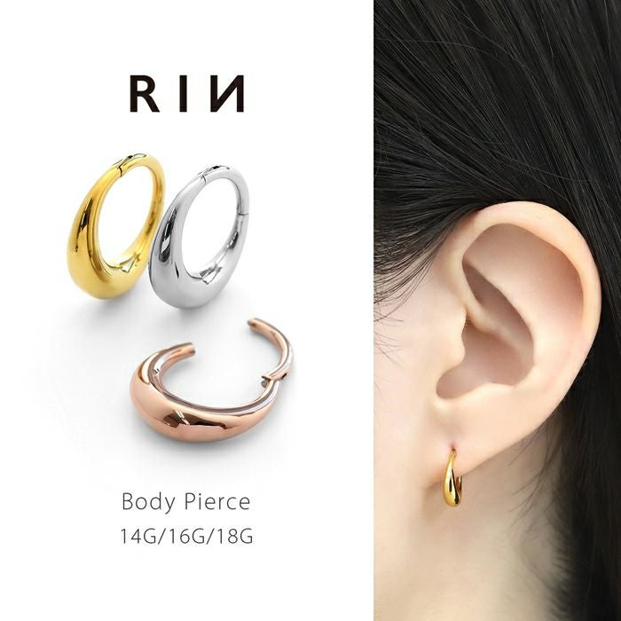 ドロップワンタッチリングピアス【片耳用】｜ボディピアス凛【公式】